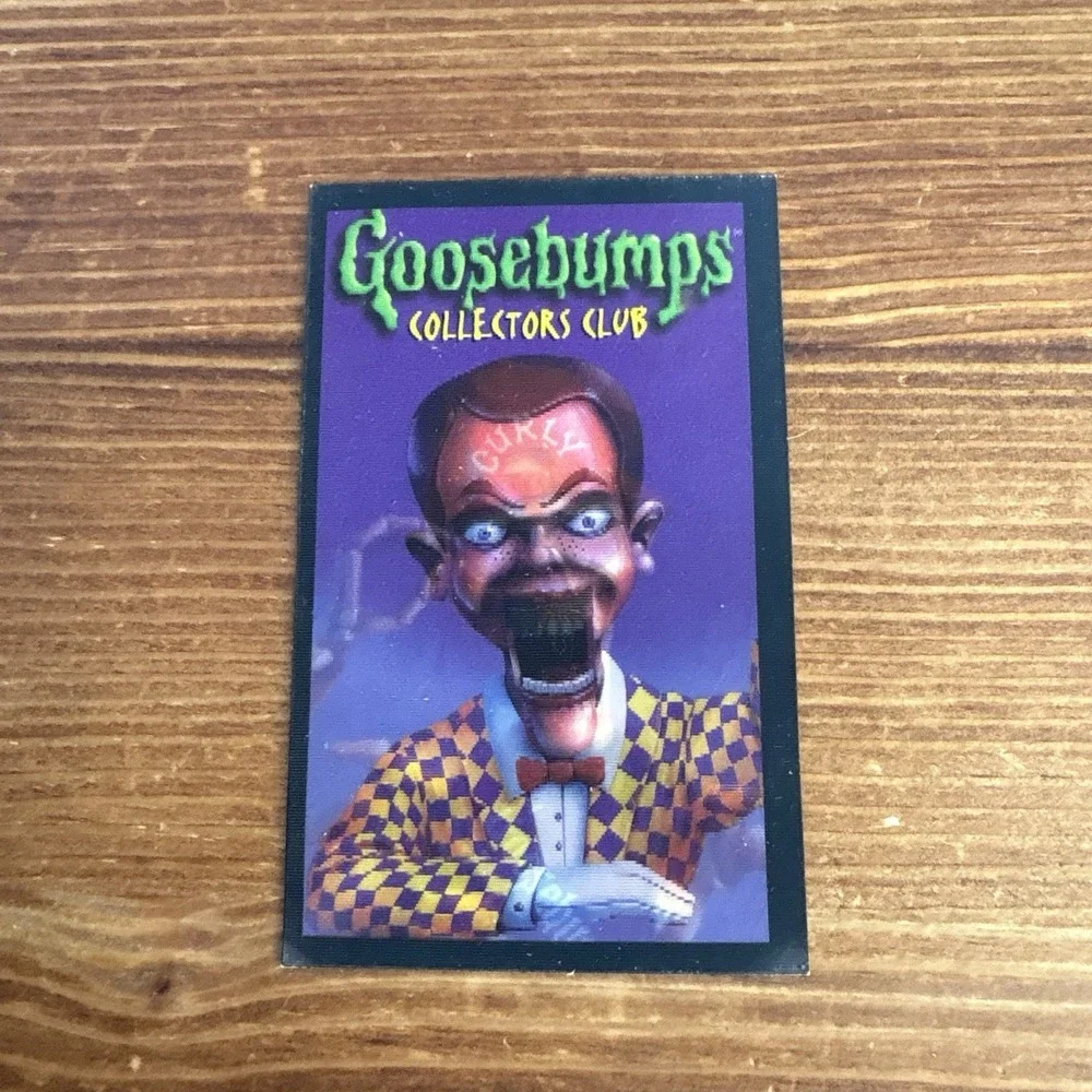 1997 Vintage Goosebumps Collectors Club Slappy Lenticular Hologram Card Rare‎